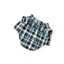 Vêtements pour chiens 1/2/3/5 chemise chiots rayés exquis multicolores sans boucles douceur Style Simple vêtements pour animaux de compagnie bleu/vert L