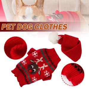 Vêtements pour chiens 1 pc dessin animé pull pull d'hiver Vêtements chauds pour les petits chiens tricot de Noël