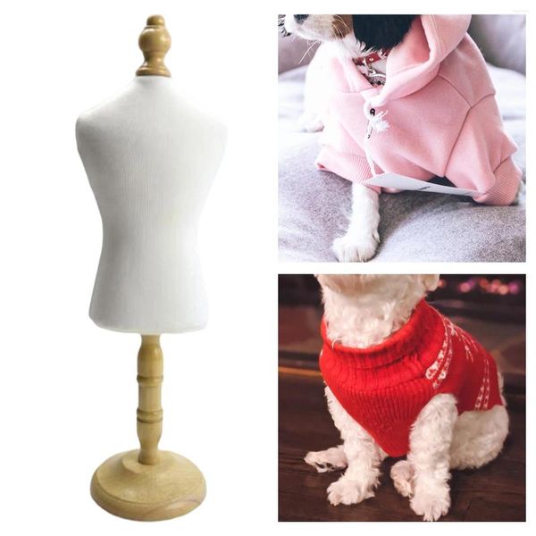 Vêtements pour chiens 1 pièce forme de robe mannequin hangage de animal de compagnie de chat de chat de chat de support de support accessoires affichage