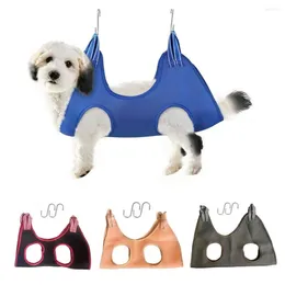 Appareils pour chiens 1 ensemble Pet Beauty Hamac Hamac Anti-Scratch Traquez à crochet suspendu ongle Cat Nail Couper Fixe de contrat de bain Sac de bain