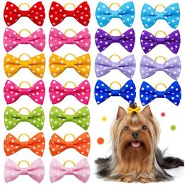 Hond Kleding 10/20/30 Stuks Kat Haarelastiekjes Strik Huisdier Hoofddeksels Puppy Kitten Grooming Accessoires Elastiekjes leverancier