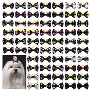 Vêtements pour chiens 10/20/30pcs petits arcs de cheveux bandes de caoutchouc pour animaux de compagnie chiot mignon pour accessoires fournitures