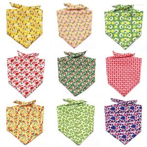Hondenkleding 10 stuks accessoires huisdier zomer casual fruit speeksel sjaal driehoek kat patroon voor honden