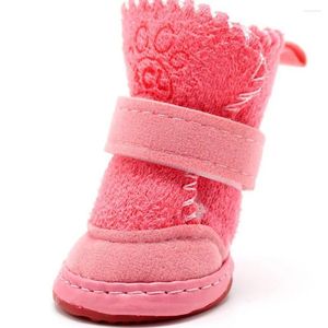 Vêtements pour chiens 10 pcs automne et hiver pour animaux de compagnie de chat en coton fournitures de chaussures en peluche chiot en peluche