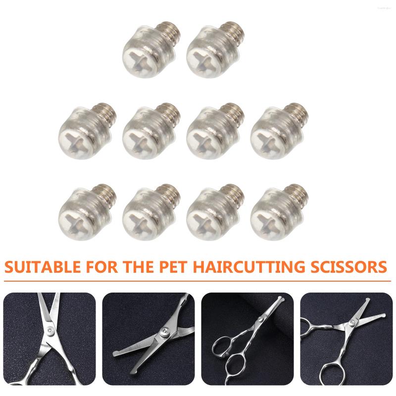 Hundkläder 10 PCS SCISSORS ljuddämpare Pet Mute Accessory Stötfångare ljuddämpare Tillbehör Lämplig skruvlängd Frisyr