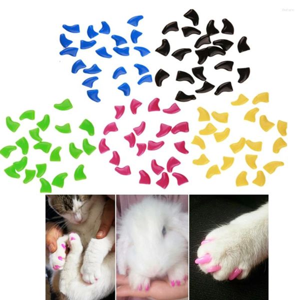 Vêtements de chien 100 pcs Nail Protector Claw Caps Les couvertures de chat de conception à la mode pour les chats