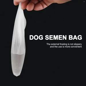 Vêtements pour chiens 100pcs Sacs de collecte de sperme Sperme Collecter en plastique Jetable Animaux de compagnie Canine Équipement de clinique