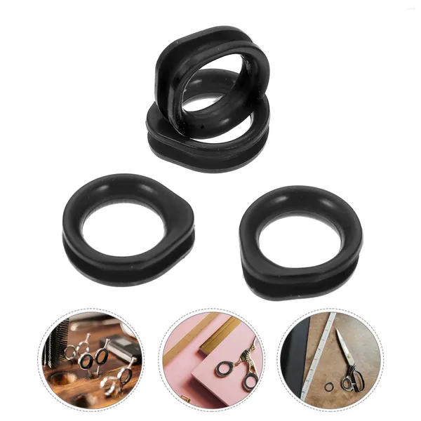 Ropa para perros 10pcs Tijeras Anillos de dedo Grip Hair Shear Ring Silicone Pets