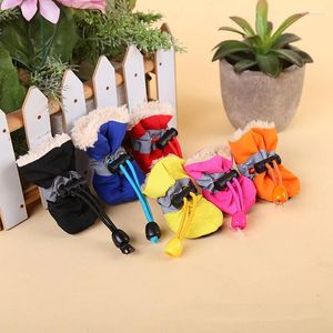 Vêtements de chien 10sets chaussures imperméables pour animaux de compagnie pour petits bottes de neige de pluie de chiot chaud d'hiver