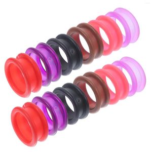 Appareils pour chiens 12 PCS animaux de compagnie fournit des ciseaux à anneaux en silicone