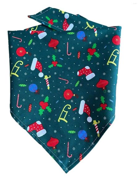 Ropa para perros 120pcs/lote Especial Making Pet Christmas Puppy Bandanas Bandanas Bufand Tada Pañero CH10-1