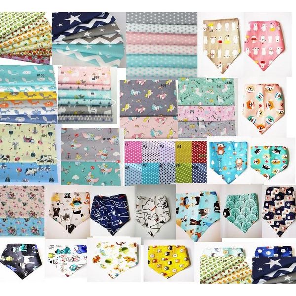 Vêtements de chien 120pcs / lot spécial faisant chiot bandanas pour animaux de compagnie collier écharpe noeud papillon fournitures de coton Y69 livraison directe maison jardin dhkds