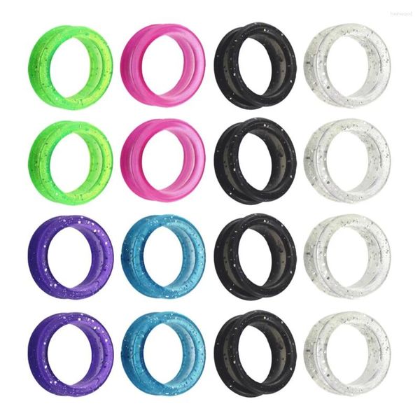 Ropa para perros 16 PCS Tijeras Anillo de silicona Protectores de dedos de goma Tijeras cómodas antideslizantes