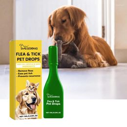 Appareils pour chiens 1 ml puandes Pet Drop Cats Chiens Chiens Parasites Remover Soulagez l'inconfort Cleaner Deodorizing Ingrédient naturel 6XDE