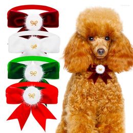 Appareils pour chiens 1pc exquis Bowtie Christmas Bo Spill pour les petits chiens Lie Collier Groooming Accessoires PETS
