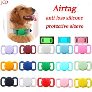 Vêtements de chien 1PC pour Apple Airtag Case Collier de chat GPS Finder Coloré Lumineux Protection Silicone Air Tag Tracker