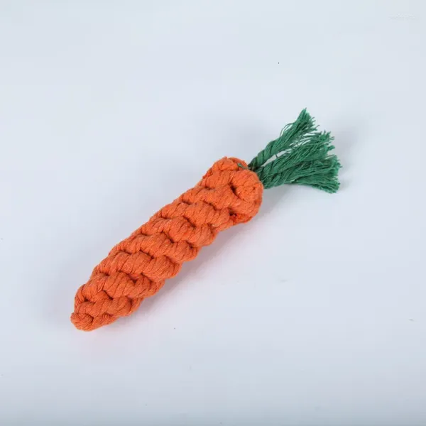 Vêtements de chien 1PC Pet Carrot Cotton Modeling Modeling Toy Molar Tricoting Miting