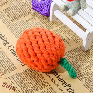 Dog Apparel 1PC Pet Orange Modeling Fruit Series Tressé Molar Toy Bites Toys