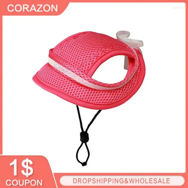 Ropa para perros 1pcs suministros para mascotas transpirables equipos de escalada al aire libre sombrero de verano de moda monocromo duradero