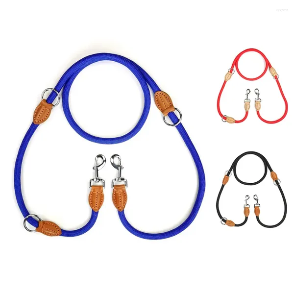 Appareils pour chiens 2 en plus 1 Leash 360 ° Pas de tangles Tangles Péradium Terraction Corde en plein air