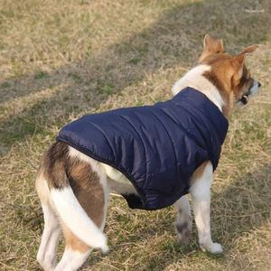 Vêtements pour chiens 2 couches de polaire doublée veste chaude pour chiot hiver temps froid doux coupe-vent petit manteau