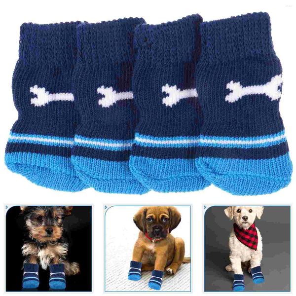 Vêtements pour chiens 2 paires chaussettes pour animaux de compagnie PAWS REPLACABLE COTTON PRÉTECTER PORTHES PORTHES