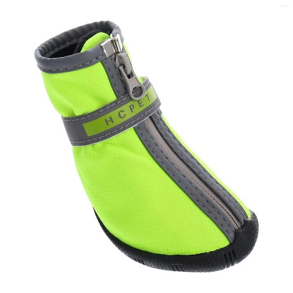 Vêtements pour chiens 2 paires de chaussures pour animaux de compagnie imperméables pour petits chiens bande réfléchissante Chihuahua