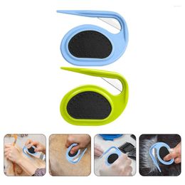 Vêtements pour chiens 2 pièces peigne de nouage ménage démêlage toilettage pratique l'accessoire PP peignes pour animaux de compagnie