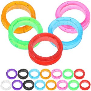 Appareils pour chiens 20 PCS Ciseaux Anneau Ring Dinger Protecteur Hair Silicone Coiffure Souple Rings Tapis Poussin pour chiens Confortable Shears