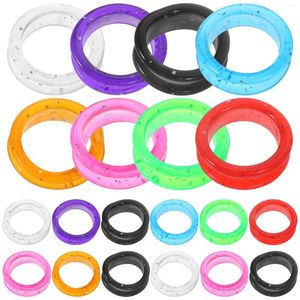 Hondenkleding 20 PCS Schaar Ring soepel ringen Haar Siliconen Insert Kapper Supplies Stylist Silica -gel Finger Protective Handheld Cover