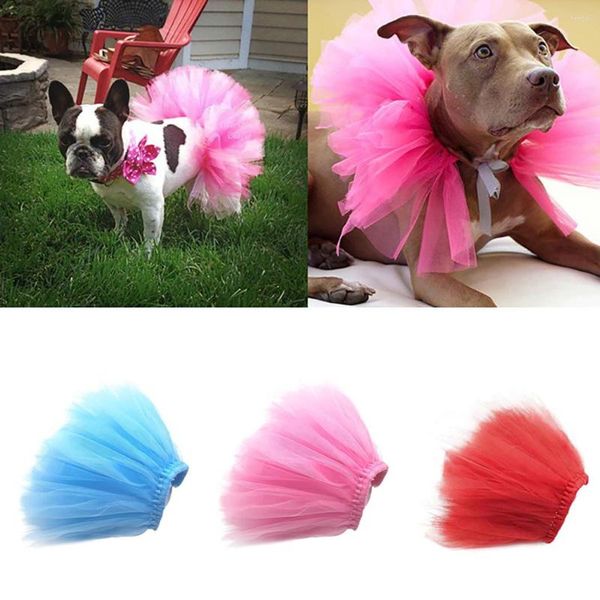 Vêtements pour chiens 2022 Summer Princess Pet Cat Robe de mariée Sweet Mesh Jupe Solide Vêtements Tutu Vêtements Sexy Design