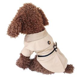 Hondenkleding 2023 Herfst/winterkleding Leuke jas Warm windjas jasje voor kleine middelgrote kleding overjas xs-xl