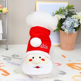 Vêtements pour chiens 2023 Joyeux Noël Vestes d'hiver Vêtements chauds pour animaux de compagnie Vêtements pour petits chiens Chat Chiot Yorkshire Articles pour animaux de compagnie Costume du Père Noël