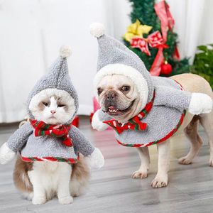 Hondenkleding 2023 JAAR Kerst Huisdierenkleding Jas Trui Voor Kleine Middelgrote Katten Honden Truien Kostuum Chihuahua Mantel Winter Warm
