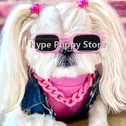 Ropa para perros 2024 Moda Cachorro Gafas de sol de plástico Accesorios para mascotas para perros pequeños Chihuahua Pografía Props Yorkies 8 cm OT0185