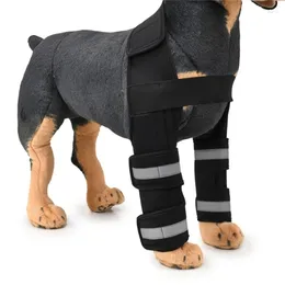 Vêtements pour chiens 2024 Protecteur de coude avant Genou Garde Jambe Brace Couverture Anti-léchage Récupération des plaies