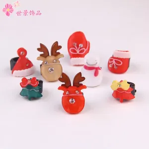 Vêtements de chien 2024 Noël coréen Mini Mun Claw Clip Loquets Accessoires pour animaux de compagnie Épingle à cheveux 50pcs / lot