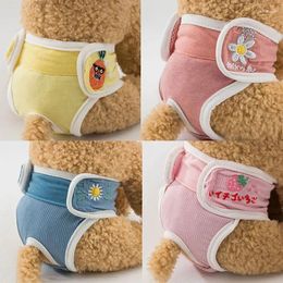 Appareils pour chiens 2024 chiot courtes couches pantalon physique sous-vêtements pour animaux de compagnie Sanitar Breatte Cute Nappy Wrap Dogs Belly Band
