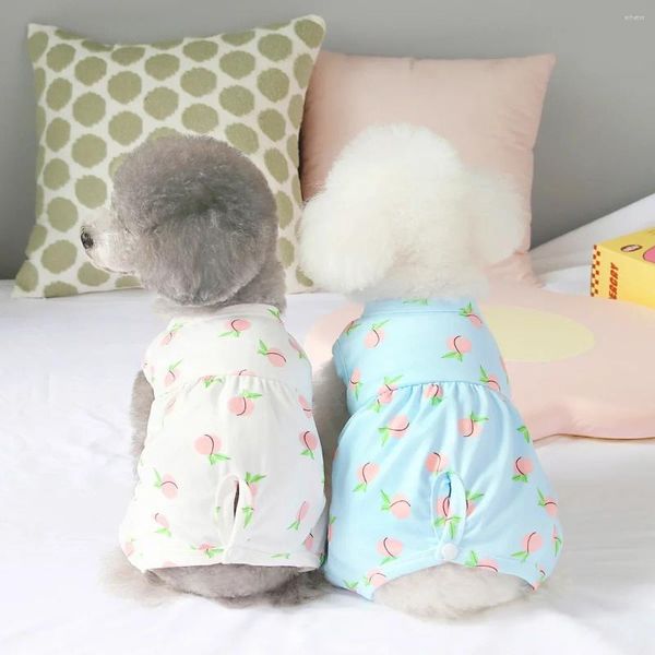 Ropa para perros 2024 Falda de primavera y verano Ropa para mascotas Instalada Teddy Chenery Pequeño Melocotón Spay Neuter Ropa Kawaii