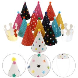 Vêtements de chien 22pcs Pet Puppy Birthday Party Hat Caps Costume de vacances Accessoires3115