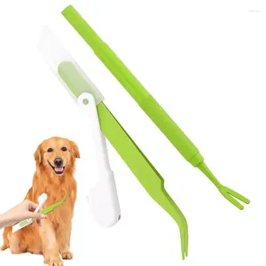 Appareils pour chiens 2pcs Tick Remover Tools Pet Tool Kit à outils Pipy Set Prévention avec animal léger