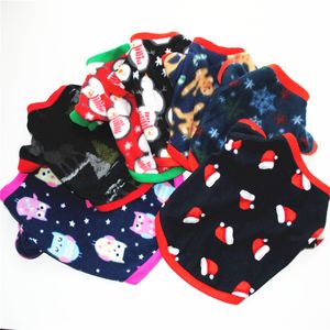 Hondenkleding 30 stijlen XS-l Puppy Fleece Sweater Halloween Kerstpatroon Winter Warm Kleding voor Cat Kitten Chihuahua