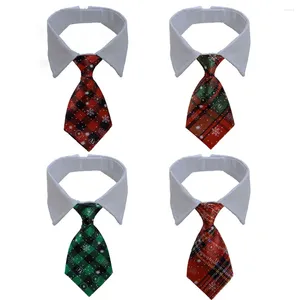 Vêtements pour chiens 30PC Fournitures Cravates de Noël Accessoires pour animaux de compagnie Accessoires pour petits chats Cravates avec nœud papillon Produits de toilettage