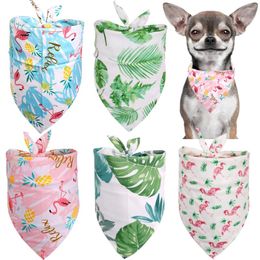 Ropa para perros 30 unids Bandana a granel pequeños baberos grandes bufanda algodón flamenco mascota cachorro pañuelo accesorios de verano suministros