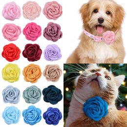 Hondenkleding 30 stks Slidable Pet Bowties Collar Accessories Rose Flower Style Cat Leveringen Doggy Bowtie Kleine Charms