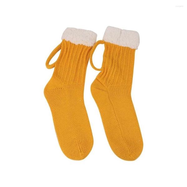 Vêtements pour chiens Tasse à bière 3D Chaussettes tricotées jaunes Lavable Doux Drôle Casual Confortable Hiver Intéressant Épais Garder au chaud Cadeau de Noël