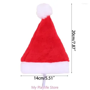 Vêtements de chien 3pcs costume de Noël Santa Hat Small Medium Dogs Plance Planchage d'accessoires Headswear Pet Up Up Head Accessoires