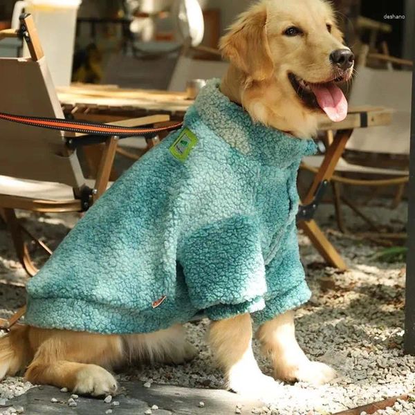 Ropa para perros 3xl-7xl invierno grueso grueso Gaqueta de lana de lana para perros grandes grandes accesorios para mascotas a prueba de viento