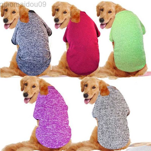 Ropa para perros 3XL-9XL Ropa para perros grandes Ropa de invierno para mascotas de gran tamaño Abrigos para perros Golden Retriever Sudadera sólida para perros Traje de mascotas AA230327