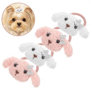 Hondenkleding 4 stuks en fittingen accessoires meisje feest haarbanden strik voor honden hoofdtooi puppy kind